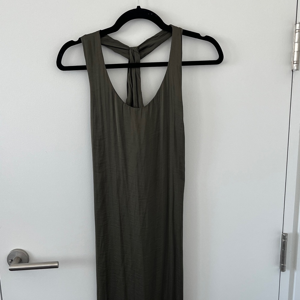 Zara Olive Green Midi Dress